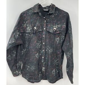 Rough Rider by Circle T Blue Western Shirt w/Silver Star Buttons M-L